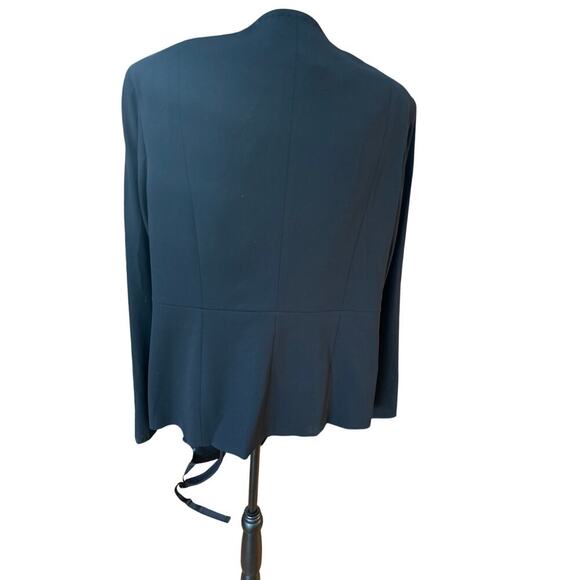 Marina Rinaldi Black Open Front Blazer Jacket Size 25 (US 12–14) Max Mara - Picture 4 of 14